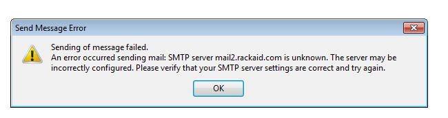 failed who have mail error