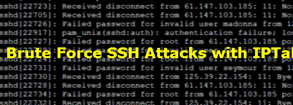 block ssh brute force