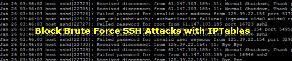 block ssh brute force