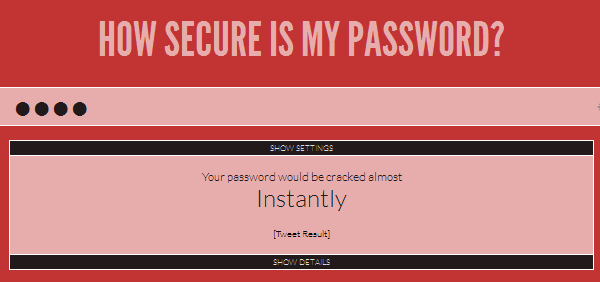 server security tips - dont use insecure passwords