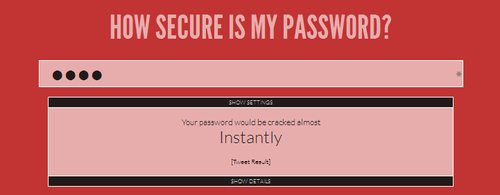 server security tips - dont use insecure passwords