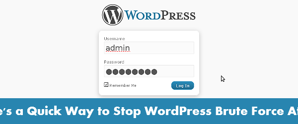 stop wordpress brute force attacks