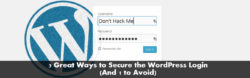 secure your worpress login