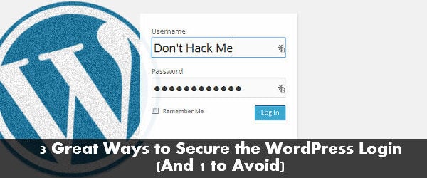 secure your worpress login