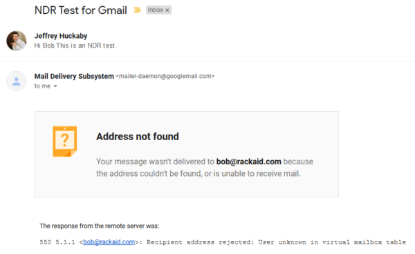 gmail bounce