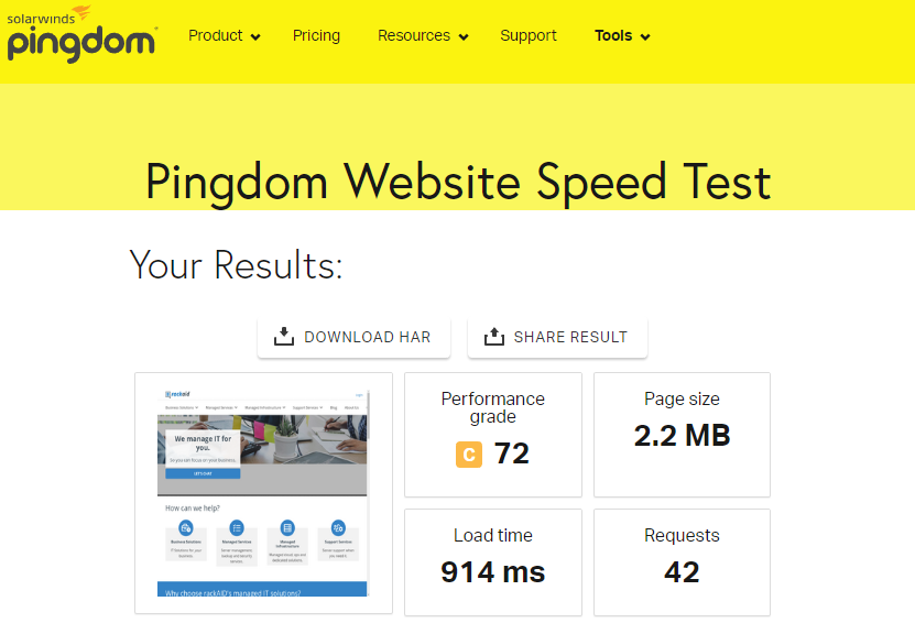 pnigdom web performance test.