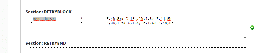 retryblock on cpanel exim