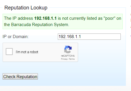 barracuda blacklist lookup
