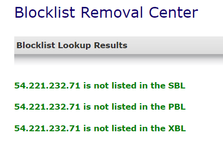 spamhaus blacklist removal